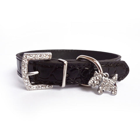 Crystal Pendant Dog Collar