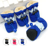 4 PCS Waterproof Winter Dog Booties